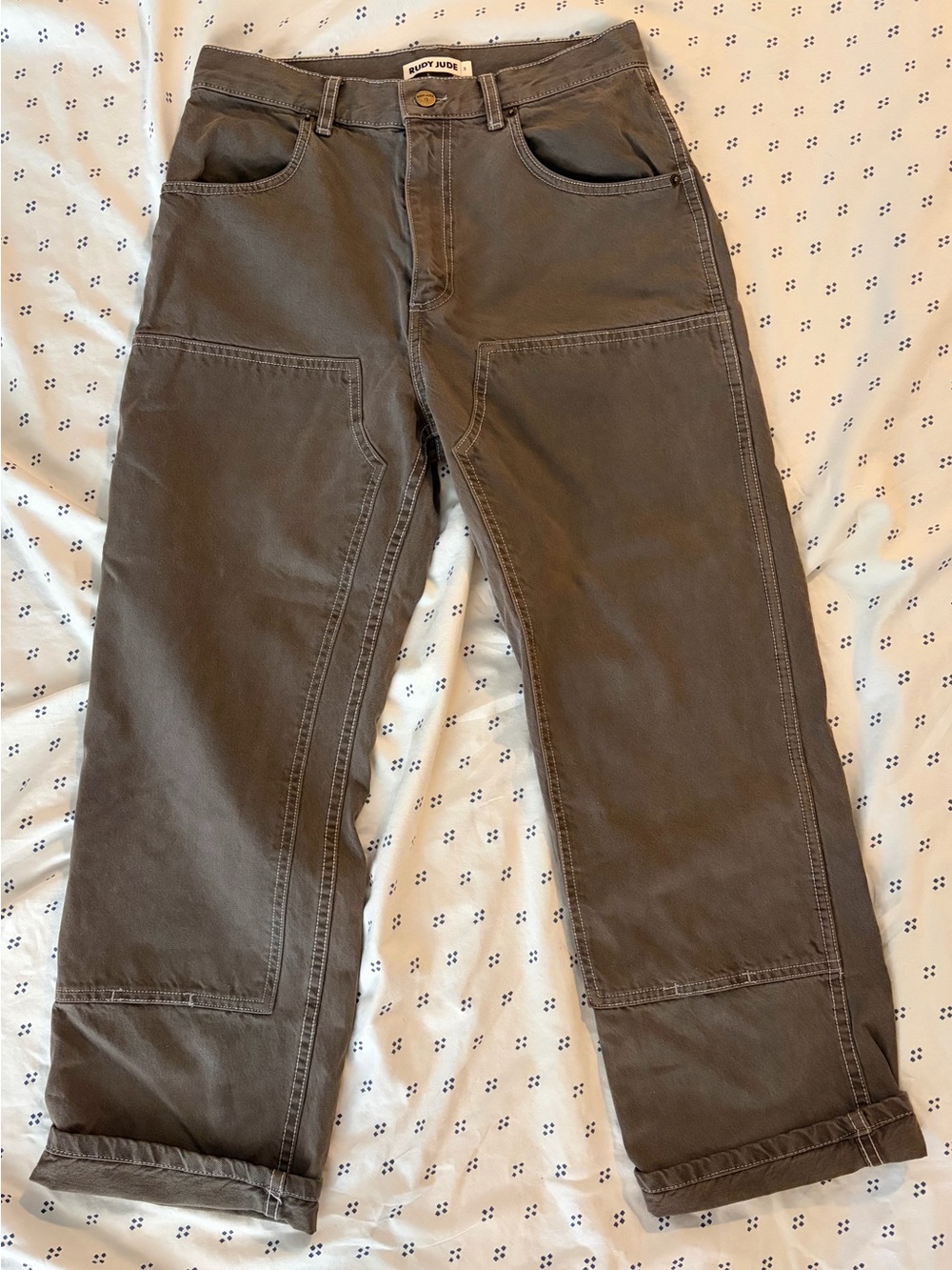 Rudy Jude Clay (Gray) Denim Utility Pants - Size 3 (4/6)